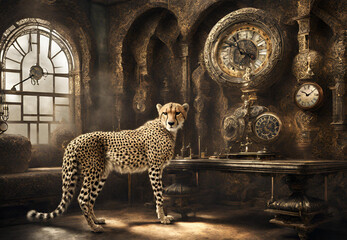 watch and leopard,
Luxury Watch and Leopard,
Watch with Graceful Leopard