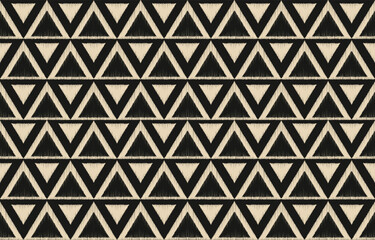 Ethnic abstract ikat art. Aztec ornament print. geometric ethnic pattern seamless  color oriental.  Design for background ,curtain, carpet, wallpaper, clothing, wrapping, Batik, vector illustration.