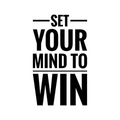 ''Winner Mindset'' Quote Illustration