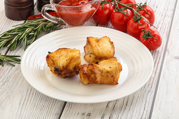 Chicken breast shashlik - grilled meat