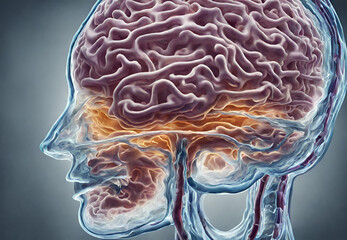 Medical Brain Structure Diagram, 
Neurological Science Visual, 
Detailed Brain Anatomy Diagram