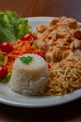 Chicken Stroganoff, a tasty, healthy and quick-to-prepare dish
