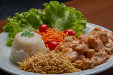 Chicken Stroganoff, a tasty, healthy and quick-to-prepare dish
