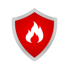 Security shield icon Flat illustration of security shield vector icon for web design