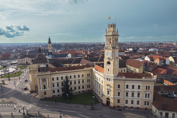 Oradea romania tourism aerial a stunning aerial view of a historic European city illuminated at night