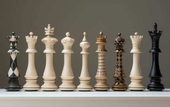 Arranged Ceramic Chess Grand Match