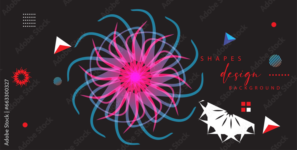 Fototapete abstract geometric background with triangles and space for text. vector illustration.