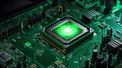 CGイラスト_マザーボードの中の特殊なCPU_04