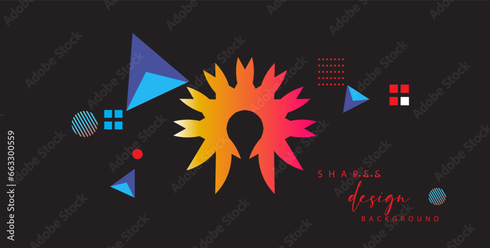 Fototapete abstract geometric background with triangles and space for text. vector illustration.