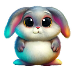 Obraz premium cute fat bunny