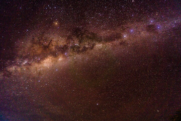 starry night sky in the atacama desert in Chile