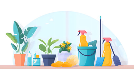 cleaning products and cleaning materials