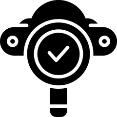 server analysis glyph icon. vector icon for your website, mobile, presentation, and logo design.