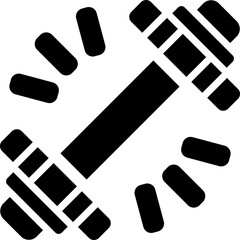 barbell glyph icon. vector icon for your website, mobile, presentation, and logo design.