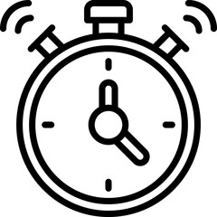 stopwatch line icon. vector icon for your website, mobile, presentation, and logo design.
