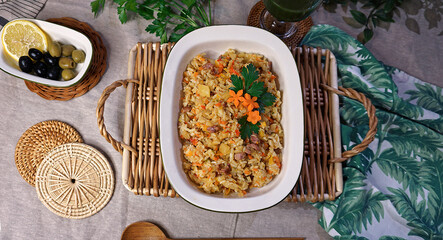 Smoked duck pineapple fried rice (훈제오리 파인애플 볶음밥)