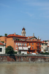 View of the center of Verona across the Adige River