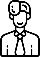 manager line icon. vector icon for your website, mobile, presentation, and logo design.