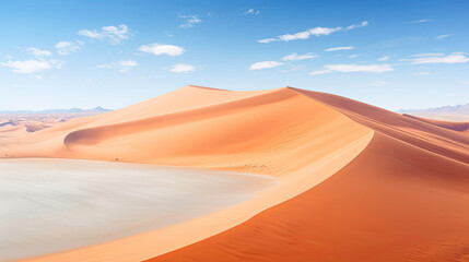 Fototapeta na wymiar Aerial View of Red Dunes