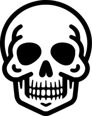 Skull - High Quality Vector Logo - Vector illustration ideal for T-shirt graphic