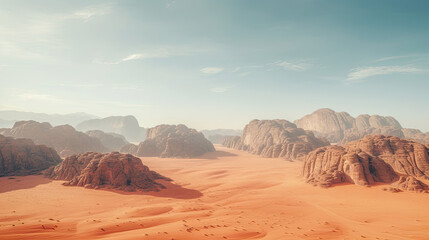 Fototapeta na wymiar Surreal Landscapes and desert