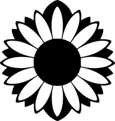 Sunflower - High Quality Vector Logo - Vector illustration ideal for T-shirt graphic