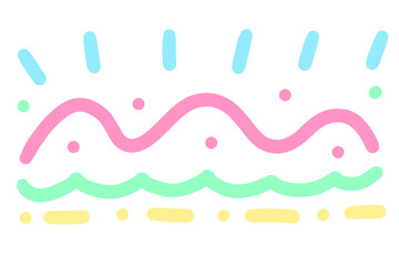 Decorative doodles. Abstract hand drawn 