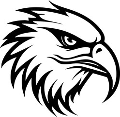 Eagle - Minimalist and Flat Logo - Vector illustration