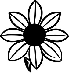 Flower - High Quality Vector Logo - Vector illustration ideal for T-shirt graphic