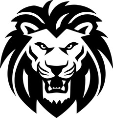 Obraz premium Lion | Minimalist and Simple Silhouette - Vector illustration