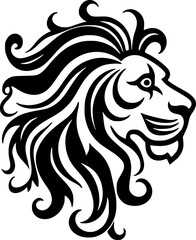 Fototapeta premium Lion | Minimalist and Simple Silhouette - Vector illustration