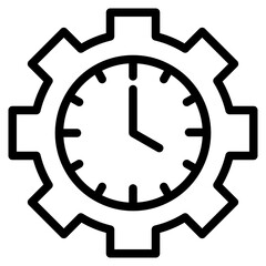 gear and clock