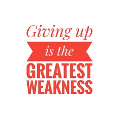 ''Don't give up'' Quote Illustration