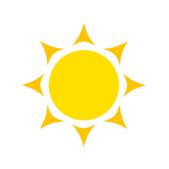 sun icon vector with trendy design