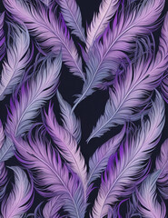 Fototapeta premium feathers seamless pattern