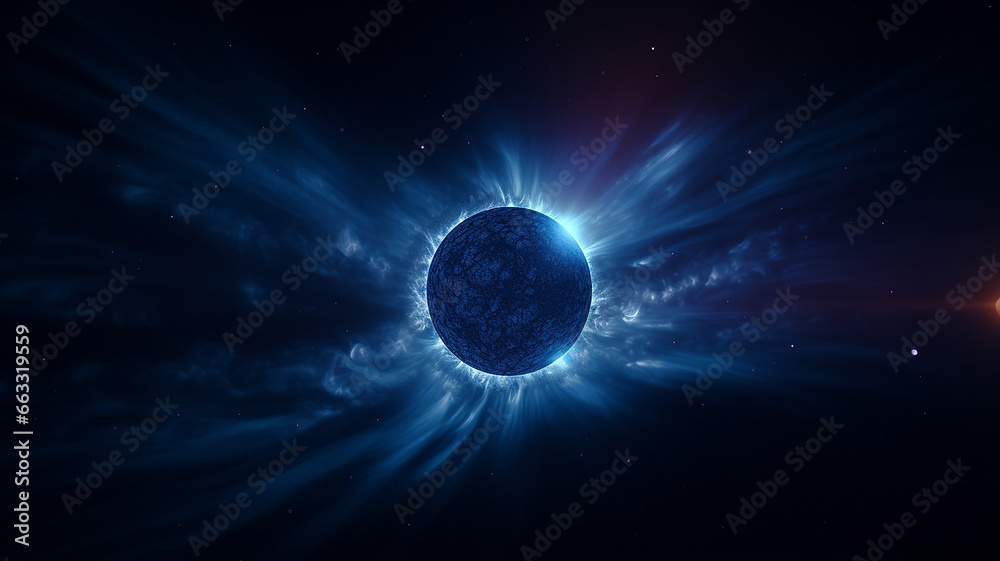 Wall mural singularity black hole in space cosmic fictional graphics, an object in deep space