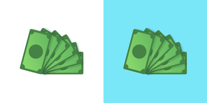 green cash money icon vector design