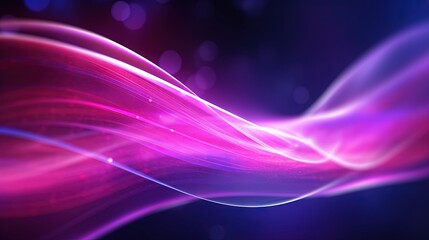  a purple and pink wave of light on a black background.  generative ai
