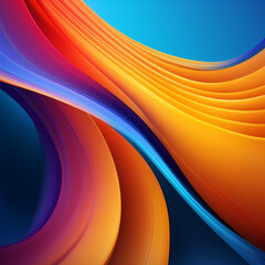 abstract background with waves
A vibrant and dynamic abstract wallpaper, deep blue background, green, yellow, orange, pink desktop background, Behance