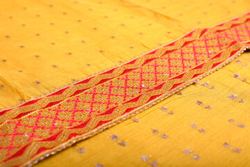 Indian made women's traditional dress churidar with embroidery design	
