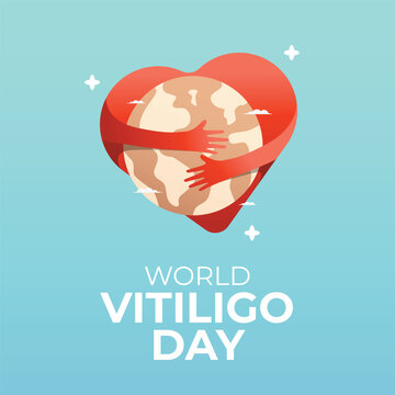 World Vitiligo Day design template good for celebration usage. vitiligo vector illustration. vitiligo image. vector eps 10. flat design.