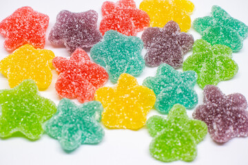 colorful jelly star candies
