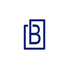The logo is a letter B. Outline and elegant.