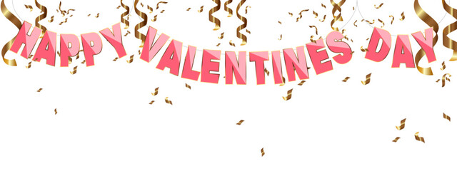 happy valentines day background. banner with text Happy Valentines Day, vector illustration.