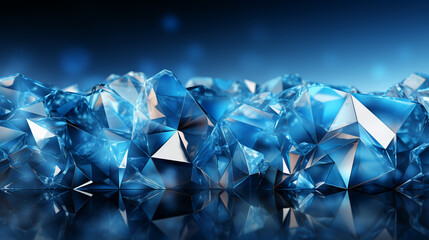 abstract glowing cosmic 3D perspective with diamonds and crystals background 16:9 widescreen wallpapers