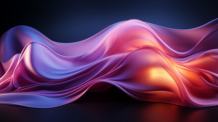 abstract 3D perspective with fractals and curves of fabric in motion background 16:9 widescreen wallpapers