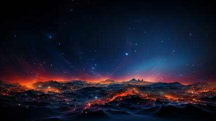 abstract cosmic perspective with landscapes and stars background 16:9 widescreen wallpapers