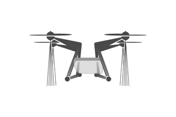Fototapeta premium vector is the farming DRONE. Elegant and unique.