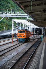 Obraz premium 黒部峡谷鉄道