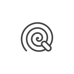 The monogram is the letter Q and spiral. Elegant and outline.